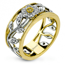 Simon G. Right Hand Ring Platinum (White, Yellow) 0.33 ct Diamond - MR1000-PT-18KY