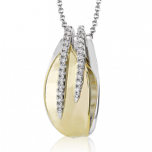 Simon G. Pendant 18k Gold (White, Yellow) 0.15 ct Diamond - LP2392-18K