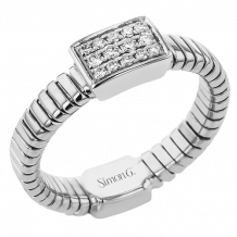 Simon G. Right Hand Ring 18k Gold (White) 0.13 ct Diamond - LR2966-18KW