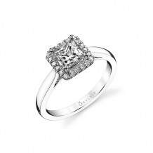 0.16tw Semi-Mount Engagement Ring With 5.5X5.5 Princess - sy729pr