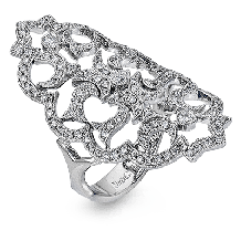 Simon G. Right Hand Ring Platinum (White) 0.63 ct Diamond - NR457-PT
