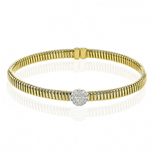 Simon G. Bangle 18k Gold (White, Yellow) 0.27 ct Diamond - LB2398-Y-18K2T