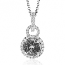 Simon G. Color Pendant 18k Gold (White) 0.2 ct Diamond - MP1839-18K-S