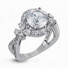 Simon G. 18k White Gold Diamond Engagement Ring - LP2301