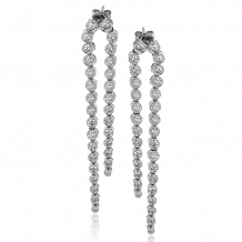 Simon G. Earring 18k Gold (White) 3.18 ct Diamond - LE4455-18KW