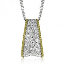 Simon G. Pendant 18k Gold (White, Yellow) 1.01 ct Diamond - MP2035-18KWY