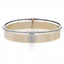 Simon G. Bangle 18k Gold (Rose, White) 0.82 ct Diamond - LB2405-18KWR