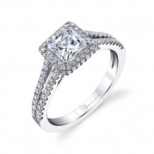 0.45tw Semi-Mount Engagement Ring With 1ct  Pri Head - sy175