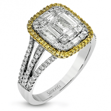 Simon G. Right Hand Ring 18k Gold (White, Yellow) 1.1 ct Diamond - MR2627-18K-SWY