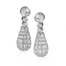 Simon G. Earring 18k Gold (White) 3.15 ct Diamond - ME1613-18K