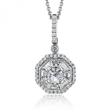 Simon G. Pendant 18k Gold (White) 1.17 ct Diamond - MP2021-A-18K