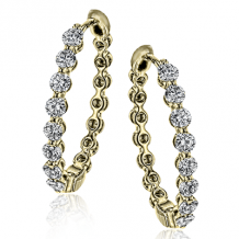 Simon G. Hoop Earring 18k Gold (Yellow) 0.99 ct Diamond - LE4547-Y-18K