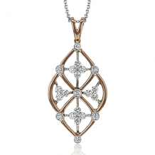 Simon G. Pendant 18k Gold (Rose, White) 0.45 ct Diamond - LP4525-18K