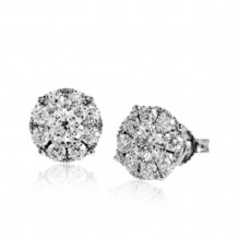 Simon G. 18k White Gold Diamond Earrings - ME1930