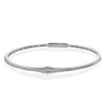 Simon G. Bangle 18k Gold (White) 0.88 ct Diamond - LB2310-18K