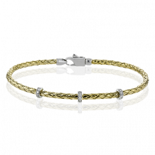 Simon G. Bangle 18k Gold (White, Yellow) 0.36 ct Diamond - LB2214-Y-18K