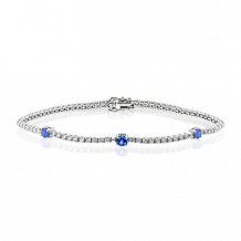 Simon G. Color Bracelet 18k Gold (White) 0.65 ct Sapphire 0.59 ct Diamond - LB2219-A-18K