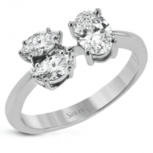 Simon G. Right Hand Ring 18k Gold (White) 0.91 ct Diamond - LR2496-18K