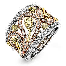 Simon G. Right Hand Ring 18k Gold (Rose, White, Yellow) 0.75 ct Diamond - MR1426-B-18K