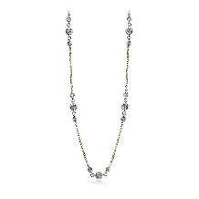 Simon G. Necklace 18k Gold (Rose, White) 0.98 ct Diamond - CH112-18K