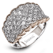 Simon G. Right Hand Ring 18k Gold (Rose, White) 3.18 ct Diamond - MR2349-18K