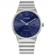 CITIZEN Eco-Drive Quartz Axiom Mens Watch Stainless Steel - BM7580-51L