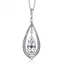 Simon G. Color Pendant 18k Gold (White) 0.32 ct Diamond - TP493-18K