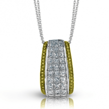 Simon G. Pendant 18k Gold (White, Yellow) 1.56 ct Diamond - MP1902-18KWY