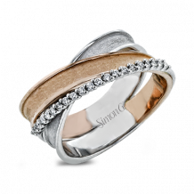 Simon G. Right Hand Ring 18k Gold (Rose, White) 0.13 ct Diamond - LP4345-A-18K