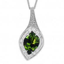 Simon G. Color Pendant 18k Gold (White) 4.23 ct Tourmaline 1.7 ct Diamond - LP4875-18KW