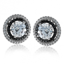 Simon G. Earring 18k Gold (Black, White) 0.5 ct Diamond - ME1552-18KBW