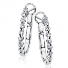 Simon G. Hoop Earring 18k Gold (White) 0.32 ct Diamond - LE4580-18K