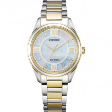 CITIZEN Eco-Drive Quartz Arezzo Ladies Watch Stainless Steel - EM0874-57D