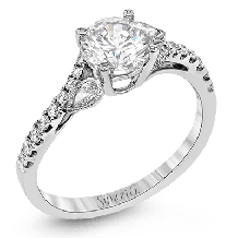 Simon G. 0.20 ctw 18k White Gold Round Cut Engagement Ring - MR2832-W-18KS