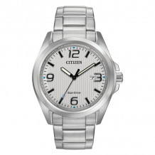 CITIZEN Eco-Drive Weekender Garrison Mens Watch Stainless Steel - AW1430-86A
