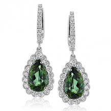 Simon G. Color Earring 18k Gold (White) 3.32 ct Tourmaline 0.75 ct Diamond - ME1757-A-18K-S