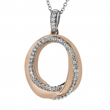 Simon G. Pendant 18k Gold (Rose, White) 0.25 ct Diamond - MP1752-A-18K