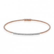 Simon G. Bangle 18k Gold (Rose, White) 0.28 ct Diamond - LB2343-R-18KWR