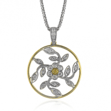 Simon G. Pendant 18k Gold (White, Yellow) 0.32 ct Diamond - MP1000-18K