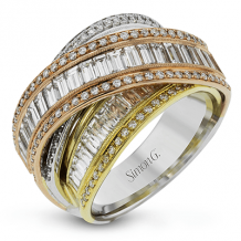Simon G. Right Hand Ring 18k Gold (Rose, White, Yellow) 2.73 ct Diamond - LR1124-18K