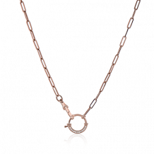 Simon G. Necklace 18k Gold (Rose) 0.08 ct Diamond - LP4819-R-18K