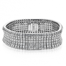 Simon G. Bracelet 18k Gold (White) 26.97 ct Diamond - MB1726-18K