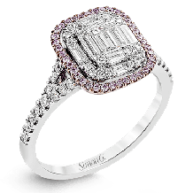 Simon G. Right Hand Ring 18k Gold (Rose, White) 0.76 ct Diamond - MR2621-18KRW