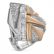 Simon G. Right Hand Ring 18k Gold (Rose, White) 0.96 ct Diamond - LR2663-18K