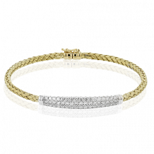 Simon G. Bangle 18k Gold (White, Yellow) 1.3 ct Diamond - LB2231-Y-18K2T