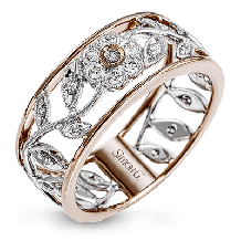 Simon G. Right Hand Ring 18k Gold (Rose, White) 0.33 ct Diamond - MR1000-R-18K