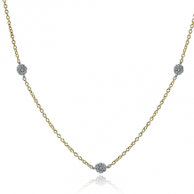 Simon G. Necklace 18k Gold (White, Yellow) 0.57 ct Diamond - CH119-Y-18K