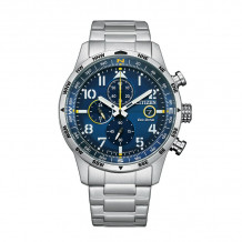 CITIZEN Eco-Drive Weekender Avion Mens Stainless Steel - CA0790-59L