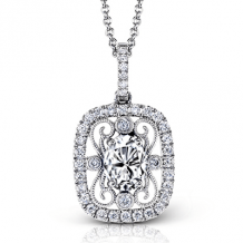 Simon G. Color Pendant 18k Gold (White) 0.2 ct Diamond - MP1632-18K