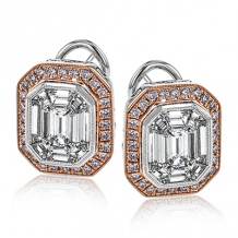 Simon G. Earring 18k Gold (Rose, White) 2.48 ct Diamond - ME1749-18KRW